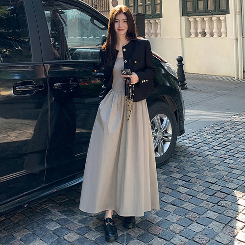 ★월요특가 자정마감 50%★◈노카라 심플 라운드 트위드 자켓