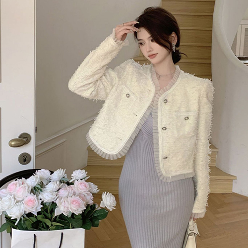 ◈[당일발송] 화사한 페미닌 레이스 자켓