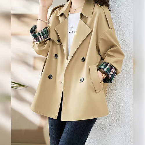 ◈[당일발송] 클래식 트렌치 하프 자켓