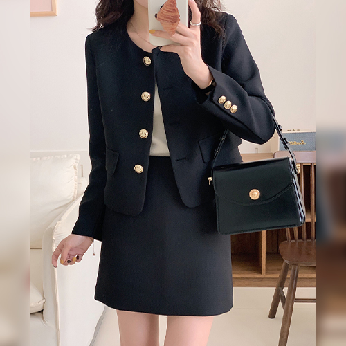 노카라 데일리 트위드 자켓