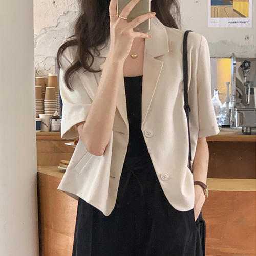 ◈[당일발송]  모던 하프 슬리브 자켓