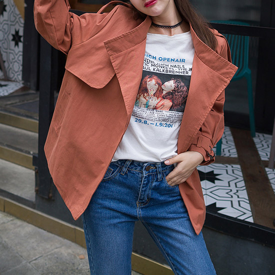 마랑 스타일 트렌치 자켓