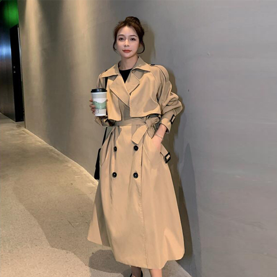 ◈[당일발송] 스타일리시 더블 트렌치 코트