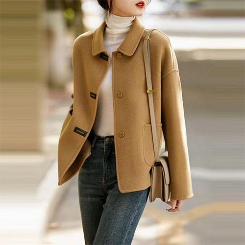 ◈[당일발송]클래식 카라 숏 코트