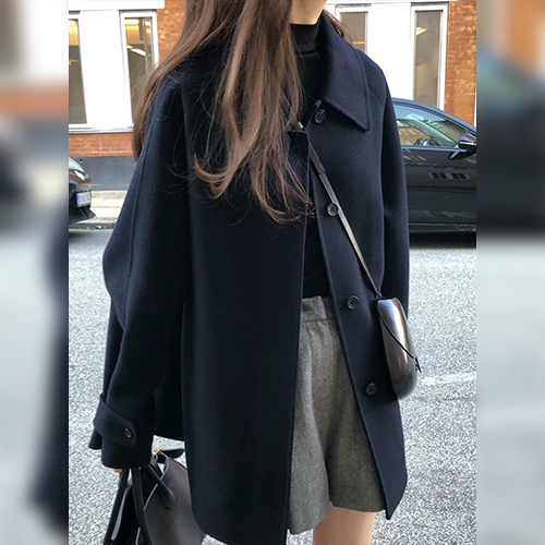 데일리 루즈핏 하프 코트