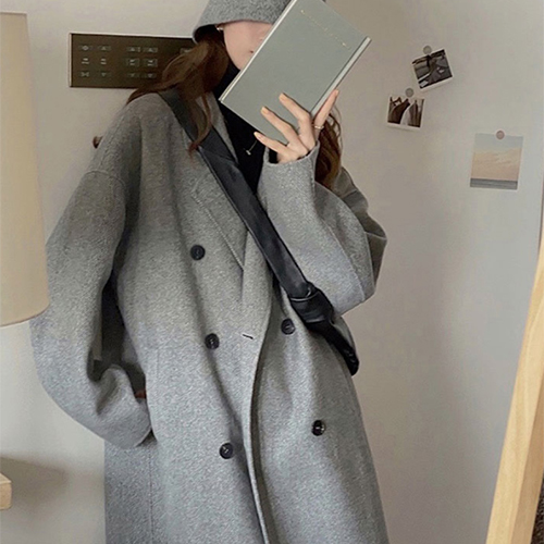 ◈[당일발송] 클래식 더블버튼 데일리 모직 코트