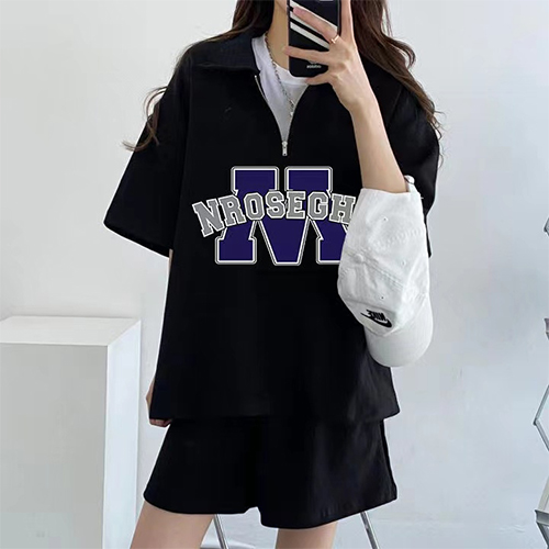 ◈[당일발송] 캐주얼 반집업 레터링 트레이닝 세트