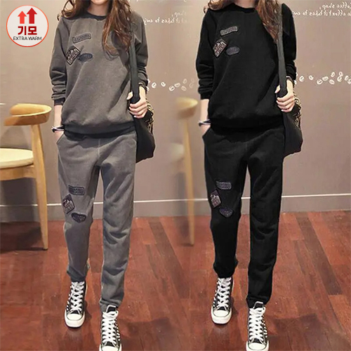 ★목요특가 자정마감 50%★빈티지 기모 맨투맨 트레이닝 세트