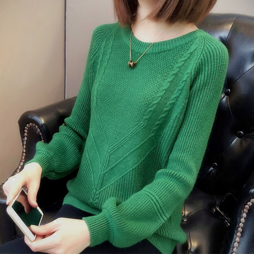 ◈[당일발송] 소프트 케이블 라운드 니트