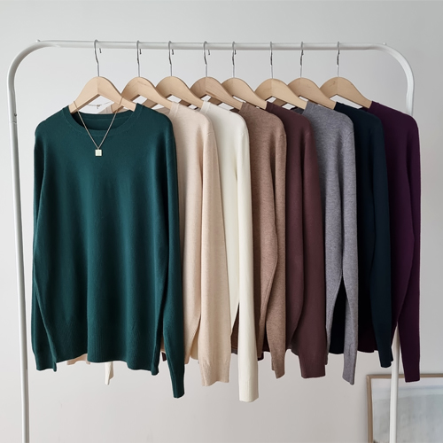 캐시미어 라운드 이너 니트