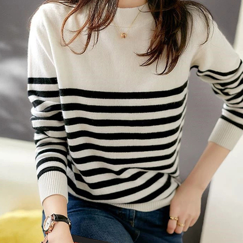 ◈[당일발송] 데일리 스프라이트 배색 니트