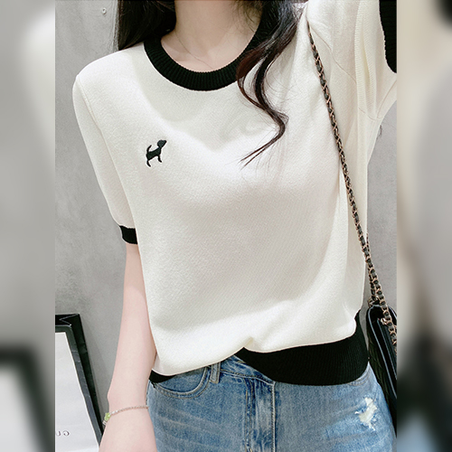 ◈[당일발송] ★자정마감 9990원★썸머 도그 반팔 니트