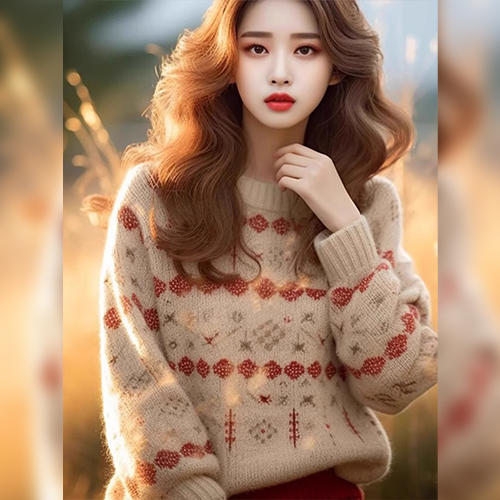 ◈[당일발송] 겨울 코지 패턴 니트