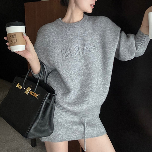 파리 베이직 니트&스커트 2SET