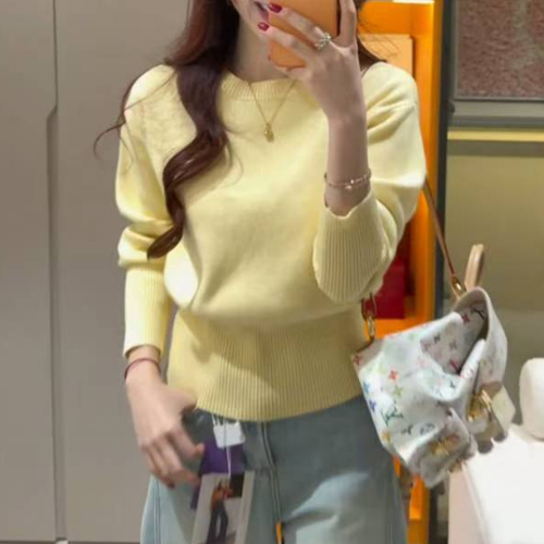 심플 레귤러 시보리 니트