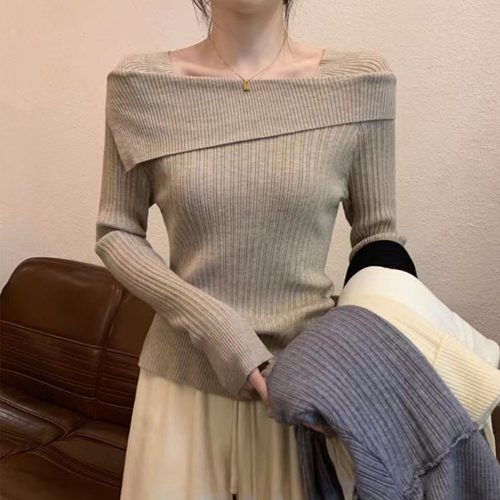 ★목요특가 자정마감 50%★언발 언발넥 골지 니트 티