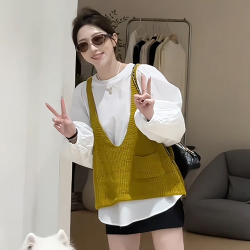 블라우스&니트 베스트 2SET