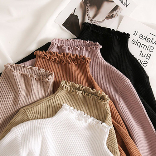 [당일발송]골지 슬림 폴라 니트