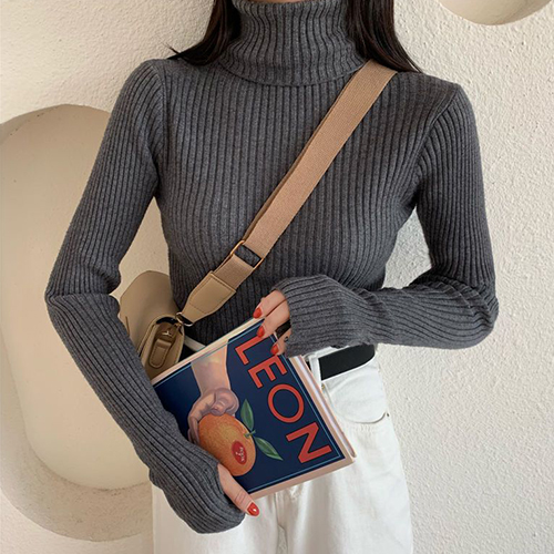 핸드워머 목폴라 골지 니트