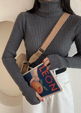 핸드워머 목폴라 골지 니트