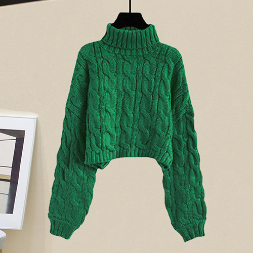 ★수요특가 자정마감 50%★도톰 꽈배기 터틀넥 니트