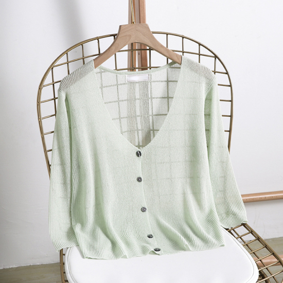 [당일발송]데일리 브이넥 7부 소매 가디건