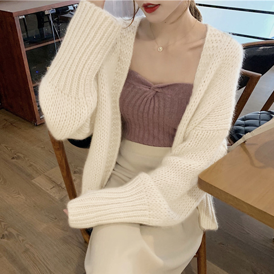 ◈[당일발송] [재입고] 여리 루즈핏 오픈 가디건