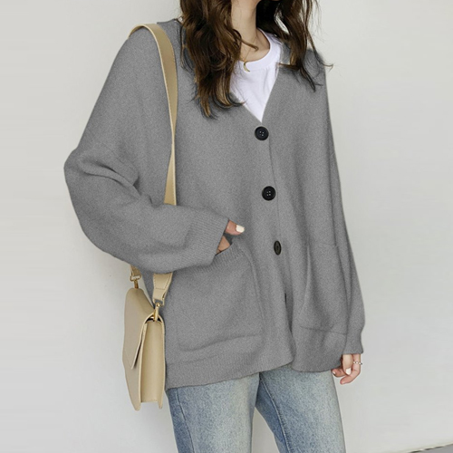 ◈[당일발송]울 혼방 포켓 브이넥 가디건-전체품절