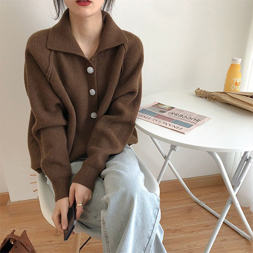 간절기 캐주얼 카라 가디건