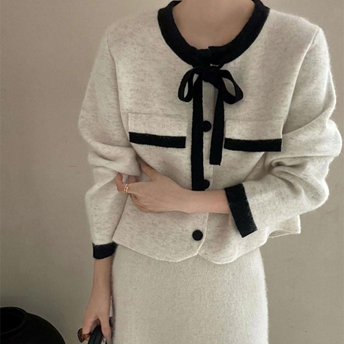 클래식 러블리 가디건&롱 스커트 2SET