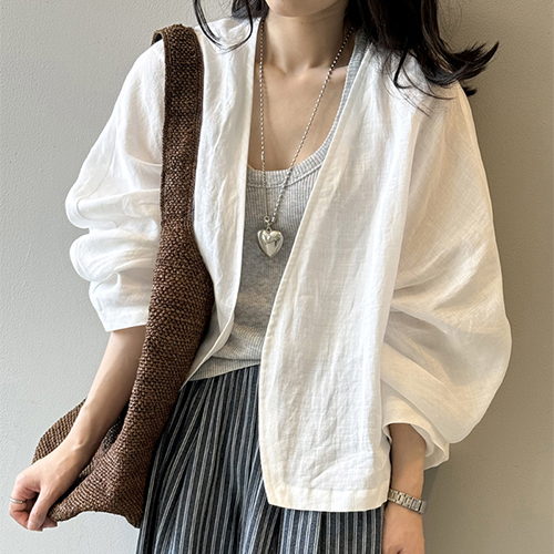 편안한 오픈 루즈핏 가디건