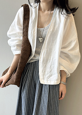 편안한 오픈 루즈핏 가디건