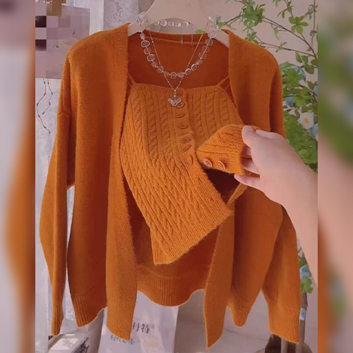 ★일요특가 자정마감 50%★여리핏 니트 가디건&나시 2SET