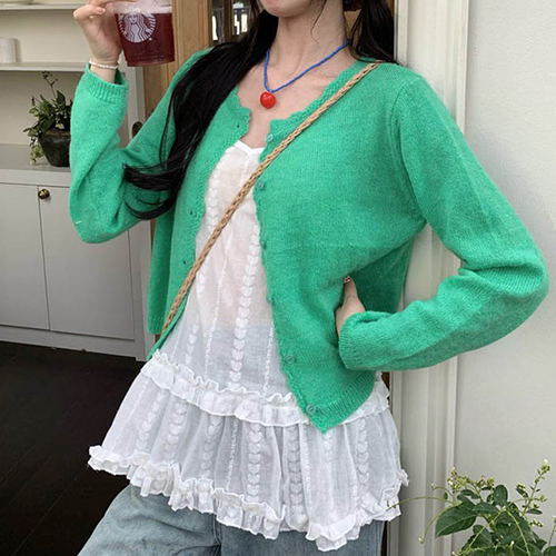 파스텔 무드 여리핏 봄가을 가디건