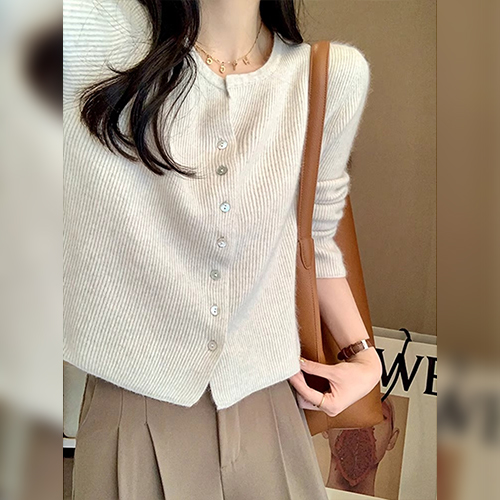◈[당일발송] 베이직 감성 골지 니트 가디건