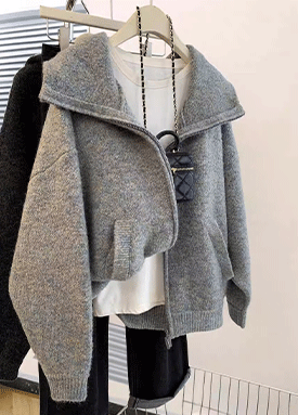 ★토요특가 자정마감 50%★포근한 데일리 집업 니트 가디건