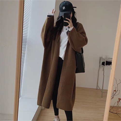 [당일발송]루즈핏 베이직 롱 니트 가디건 