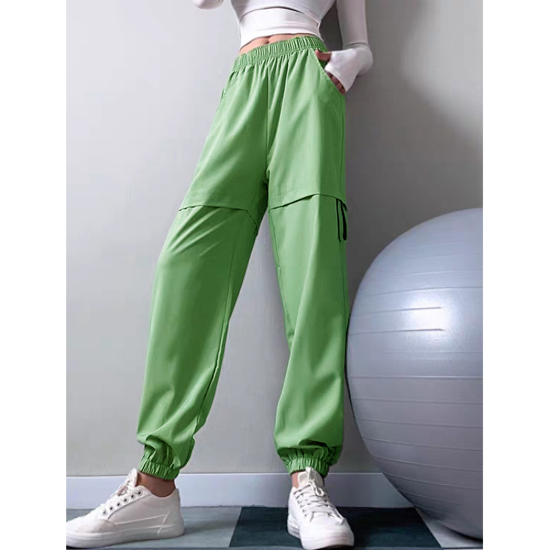 레터링 허리밴딩 플랩 조거팬츠  