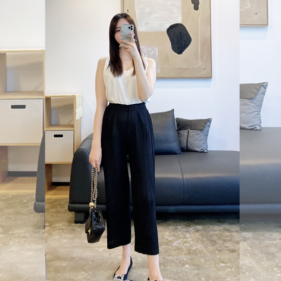 ◈[당일발송] [재입고]컴포터블 플리츠 배기 밴딩 팬츠