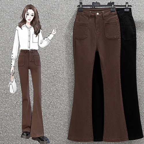 편안한 사방스판 부츠컷 팬츠