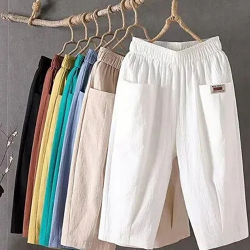 ◈[당일발송] 데일리 밴딩 7부 린넨바지