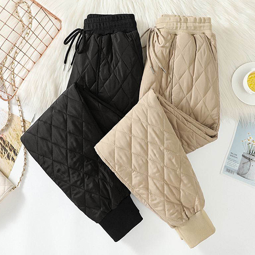 겨울 누빔 밴딩 조거 팬츠