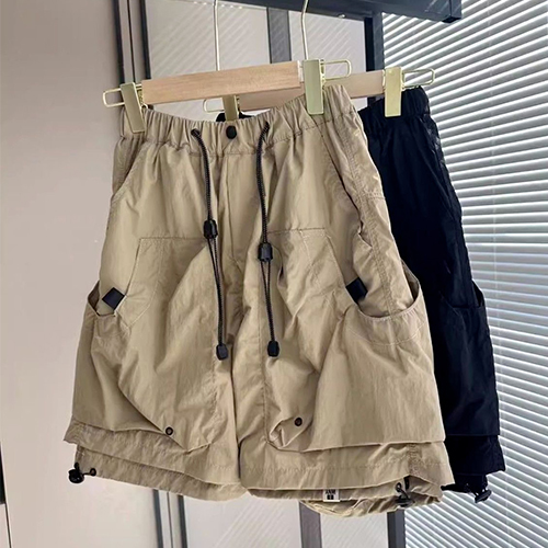 ◈[당일발송] 카고 스트랩 밴딩 하프 팬츠