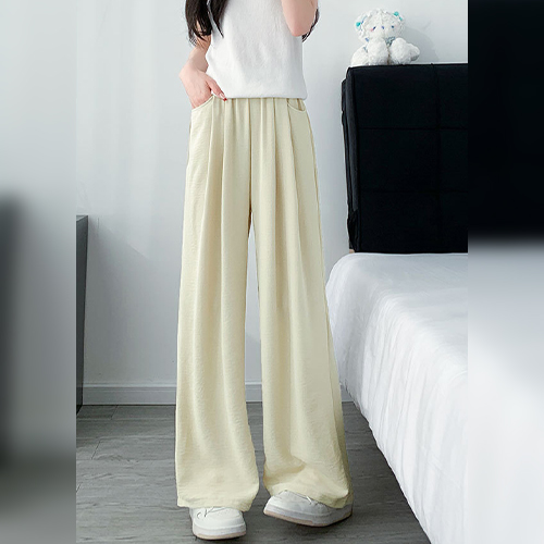 ◈[당일발송]쿨링 아이스 원단 핀턱 밴딩 팬츠