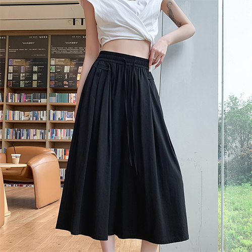 ◈[당일발송] 썸머 쿨링 와이드 핀턱 치마 바지