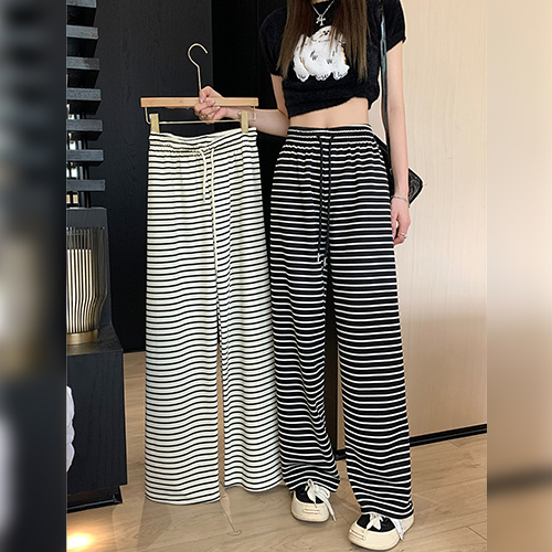 쿨링 스트라이프 밴딩 롱 팬츠