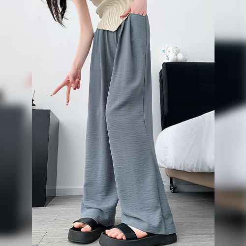 ◈[당일발송] 찰랑 와이드 트레이닝 밴딩 팬츠