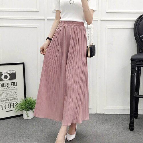 ◈[당일발송]  A라인 플리츠 스커트 팬츠