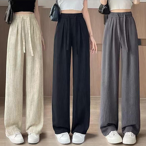 ◈[당일발송] 밴딩 내츄럴 와이드 팬츠