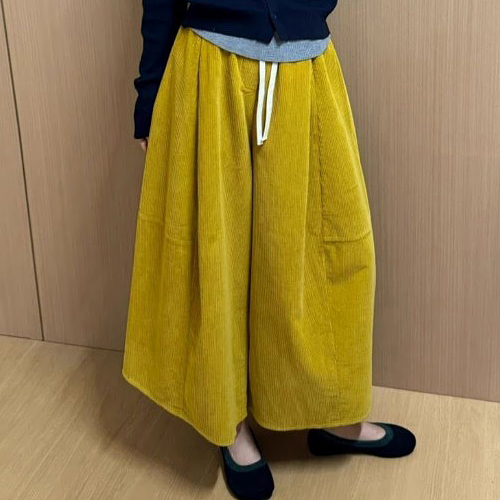 포근 기모 코듀로이 벌룬 팬츠